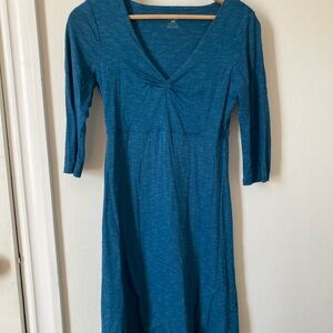 Toad&Co Teal 3/4 Sleeve Dress